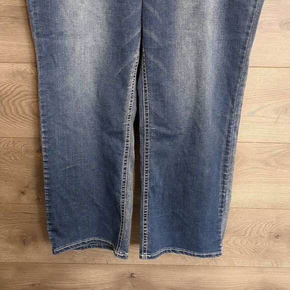 Wallflower Lucius Curvy Stretch Jeans Straight Leg Women's Plus Size 24 Short - Picture 3 of 9